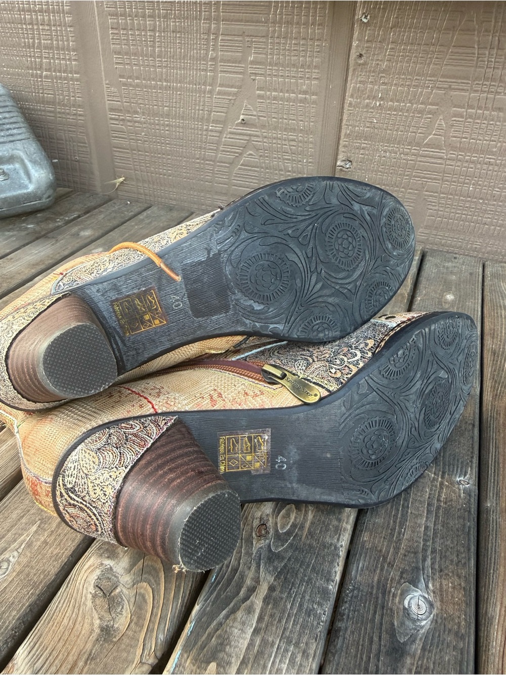 L’Artiste by Spring Step Leather Multi Print Boot Size 9 (40EU) - Picture 7 of 15
